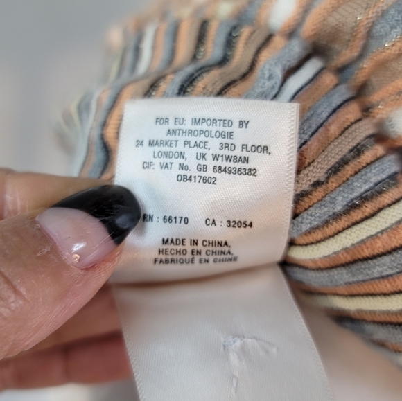 ANTHROPOLOGIE NESSA PULLOVER BY MOTH ORANGE TEXTURED SHORT SLEEVE TOP SZ SMALL - Picture 14 of 16